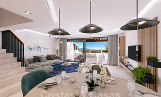 Nouvelle promotion composée de 8 maisons mitoyennes à vendre, avec vue sur les terrains de golf du très convoité complexe golfique de La Cala Golf, Mijas 53275 