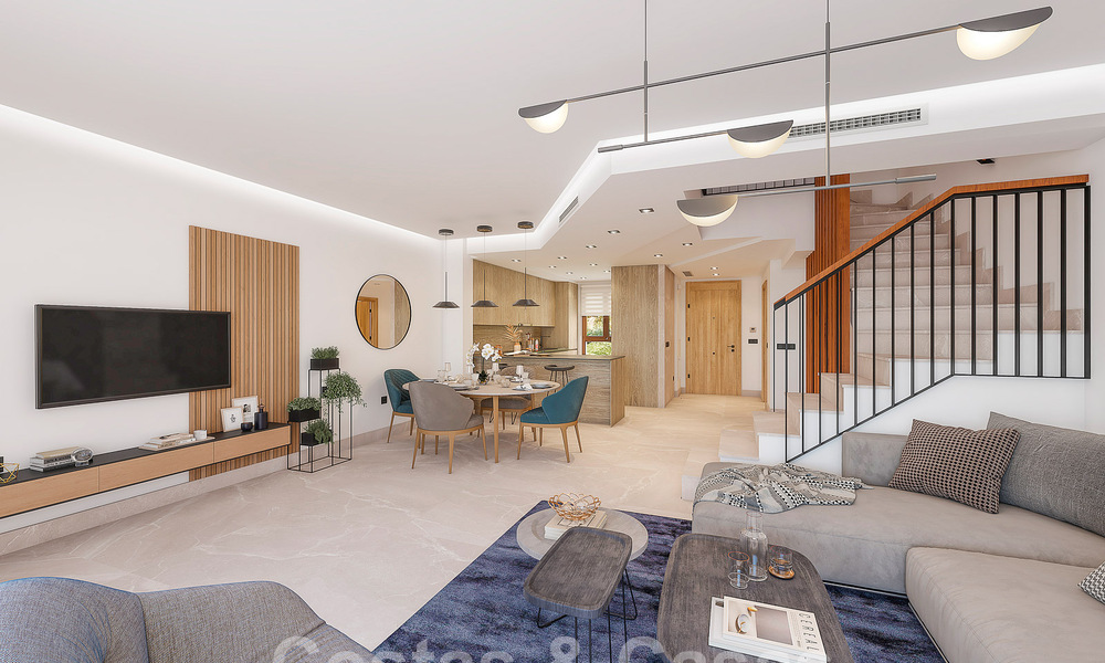 Nouvelle promotion composée de 8 maisons mitoyennes à vendre, avec vue sur les terrains de golf du très convoité complexe golfique de La Cala Golf, Mijas 53277