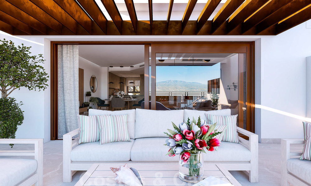 Nouvelle promotion composée de 8 maisons mitoyennes à vendre, avec vue sur les terrains de golf du très convoité complexe golfique de La Cala Golf, Mijas 53279