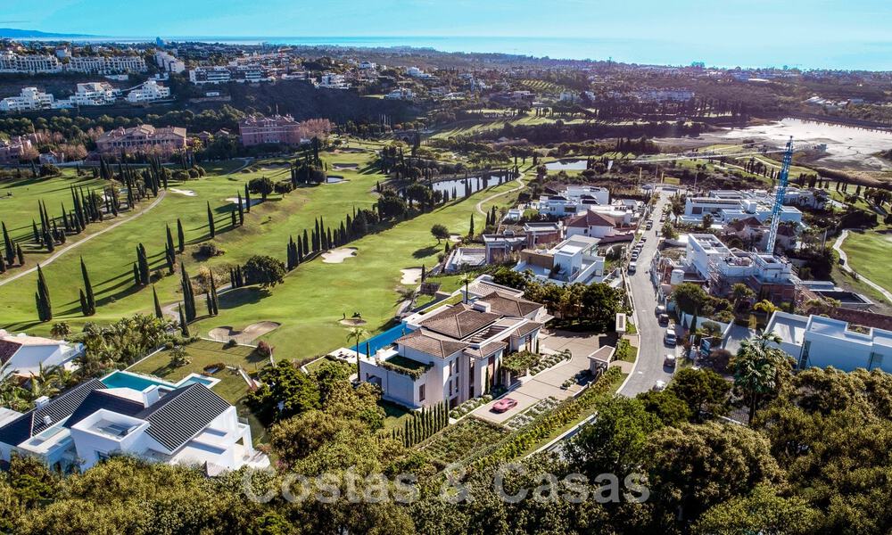 Villa neuve à vendre avec vue imprenable sur le golf de Los Flamingos à Marbella - Benahavis 52146