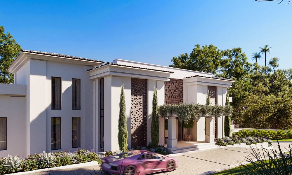Villa neuve à vendre avec vue imprenable sur le golf de Los Flamingos à Marbella - Benahavis 52150