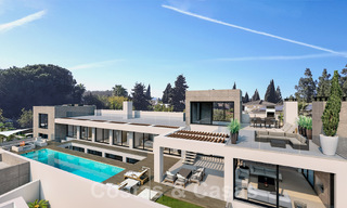 3 Nouvelles villas design à vendre à deux pas du terrain de golf dans un complexe de luxe à Mijas, Costa del Sol 53549 