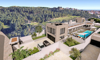 3 Nouvelles villas design à vendre à deux pas du terrain de golf dans un complexe de luxe à Mijas, Costa del Sol 53550 