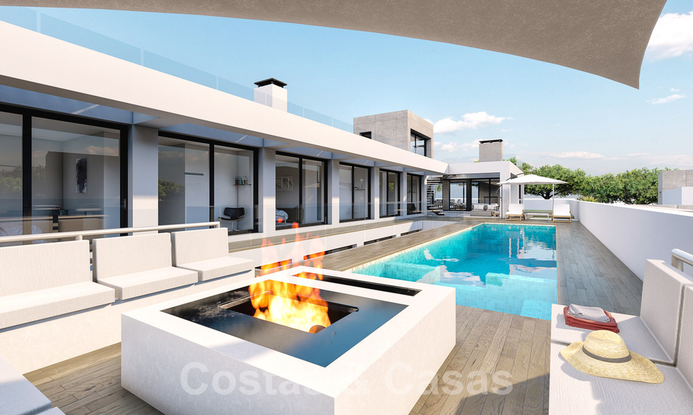3 Nouvelles villas design à vendre à deux pas du terrain de golf dans un complexe de luxe à Mijas, Costa del Sol 53551
