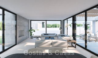 3 Nouvelles villas design à vendre à deux pas du terrain de golf dans un complexe de luxe à Mijas, Costa del Sol 53555 