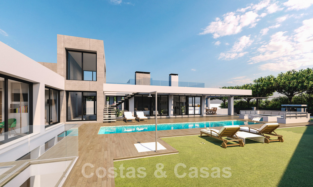 3 Nouvelles villas design à vendre à deux pas du terrain de golf dans un complexe de luxe à Mijas, Costa del Sol 53557