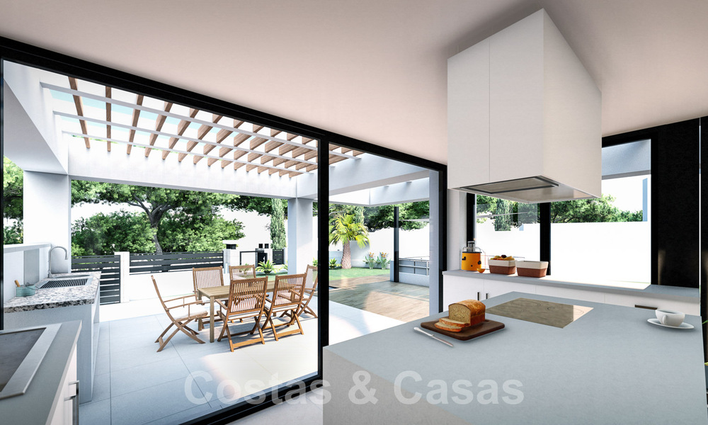 3 Nouvelles villas design à vendre à deux pas du terrain de golf dans un complexe de luxe à Mijas, Costa del Sol 53561