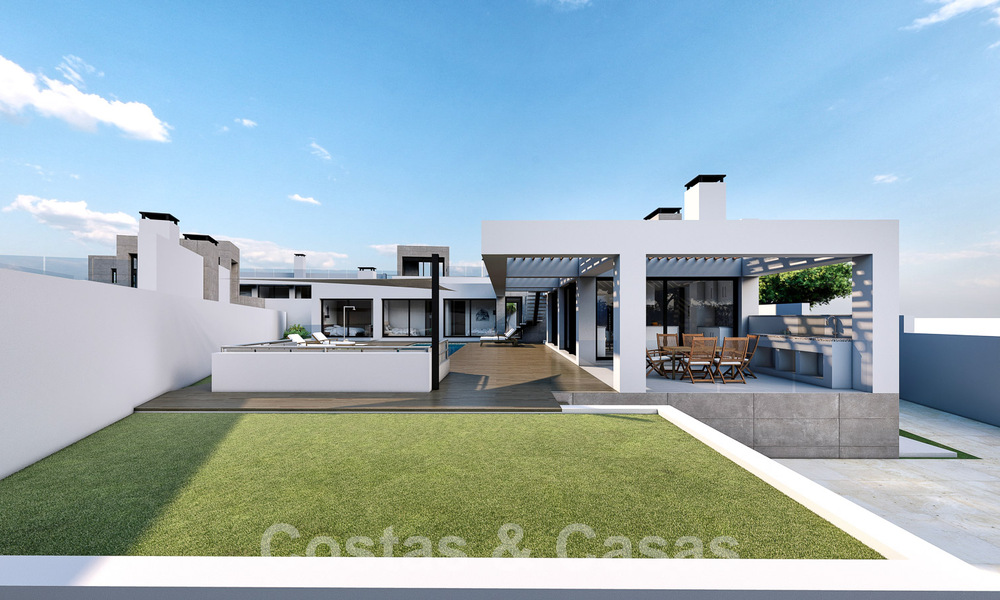 3 Nouvelles villas design à vendre à deux pas du terrain de golf dans un complexe de luxe à Mijas, Costa del Sol 53562