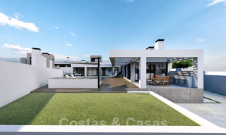 3 Nouvelles villas design à vendre à deux pas du terrain de golf dans un complexe de luxe à Mijas, Costa del Sol 53562 
