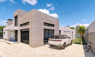 3 Nouvelles villas design à vendre à deux pas du terrain de golf dans un complexe de luxe à Mijas, Costa del Sol 53563 