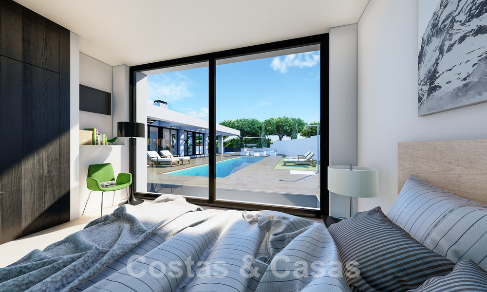 3 Nouvelles villas design à vendre à deux pas du terrain de golf dans un complexe de luxe à Mijas, Costa del Sol 53564