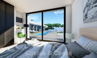 3 Nouvelles villas design à vendre à deux pas du terrain de golf dans un complexe de luxe à Mijas, Costa del Sol 53564 