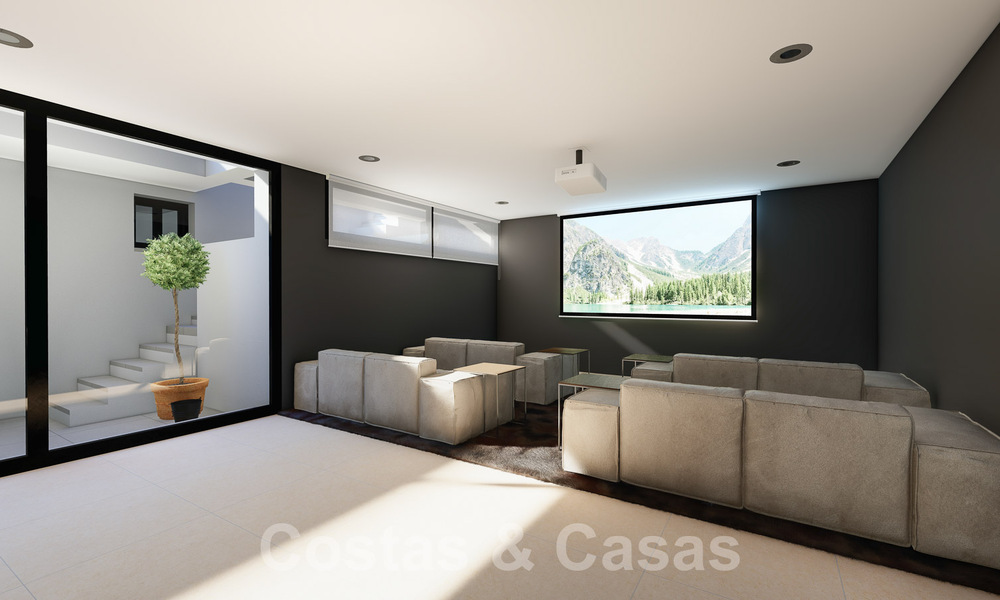 3 Nouvelles villas design à vendre à deux pas du terrain de golf dans un complexe de luxe à Mijas, Costa del Sol 53565