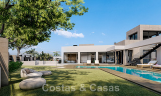 3 Nouvelles villas design à vendre à deux pas du terrain de golf dans un complexe de luxe à Mijas, Costa del Sol 53567 