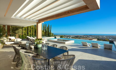 Prête à emménager. Villa neuve exclusive avec vue imprenable sur la mer à vendre, située dans une communauté fermée à La Quinta, Marbella - Benahavis 51837