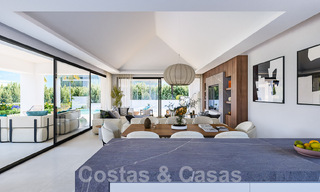 Terrain + projet de construction exclusif à vendre pour une nouvelle villa design sur le Nouveau Golden Mile à Marbella - Estepona 52791 