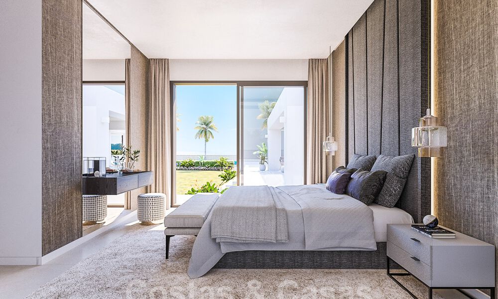 Terrain + projet de construction exclusif à vendre pour une nouvelle villa design sur le Nouveau Golden Mile à Marbella - Estepona 52793