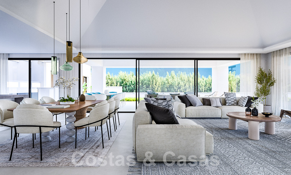 Terrain + projet de construction exclusif à vendre pour une nouvelle villa design sur le Nouveau Golden Mile à Marbella - Estepona 52795