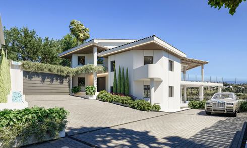 Nouvelle villa de luxe à vendre, en première ligne du golf Los Flamingos à Marbella - Benahavis 52811