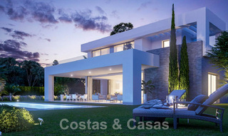 Nouvelles villas contemporaines de luxe à vendre dans un complexe de golf 5 étoiles à Mijas, Costa del Sol 53385 