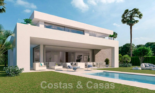 Nouvelles villas contemporaines de luxe à vendre dans un complexe de golf 5 étoiles à Mijas, Costa del Sol 53389 