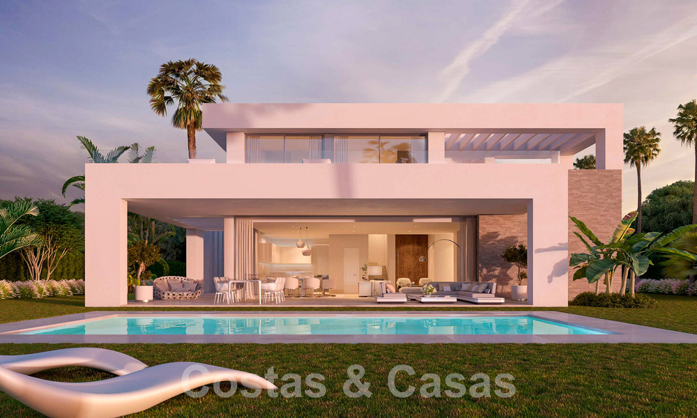 Nouvelles villas contemporaines de luxe à vendre dans un complexe de golf 5 étoiles à Mijas, Costa del Sol 53392