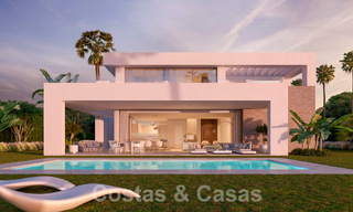 Nouvelles villas contemporaines de luxe à vendre dans un complexe de golf 5 étoiles à Mijas, Costa del Sol 53392 