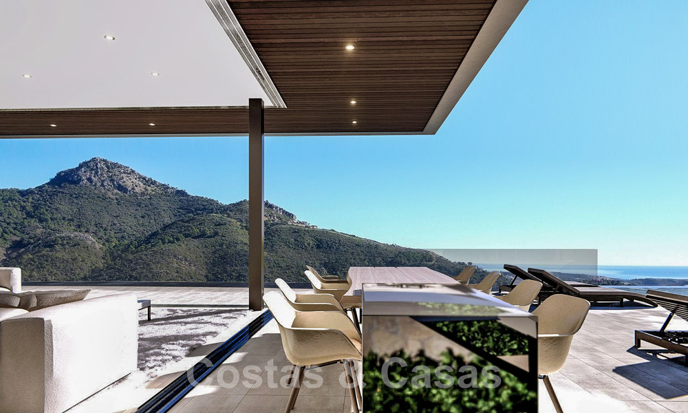 Villa de luxe d'avant-garde au design ultra moderne à vendre avec vue imprenable sur la mer et les montagnes à Benahavis - Marbella 52062