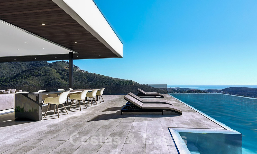 Villa de luxe d'avant-garde au design ultra moderne à vendre avec vue imprenable sur la mer et les montagnes à Benahavis - Marbella 52064