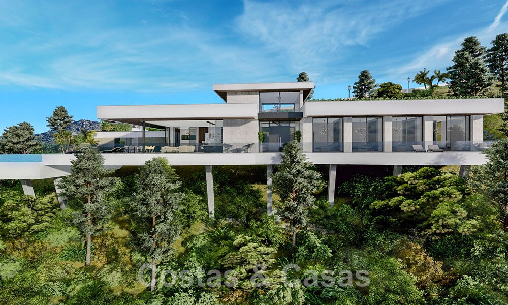 Villa de luxe d'avant-garde au design ultra moderne à vendre avec vue imprenable sur la mer et les montagnes à Benahavis - Marbella 52066