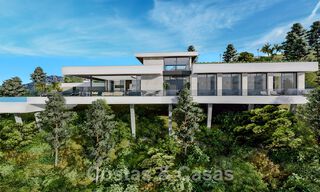 Villa de luxe d'avant-garde au design ultra moderne à vendre avec vue imprenable sur la mer et les montagnes à Benahavis - Marbella 52066 