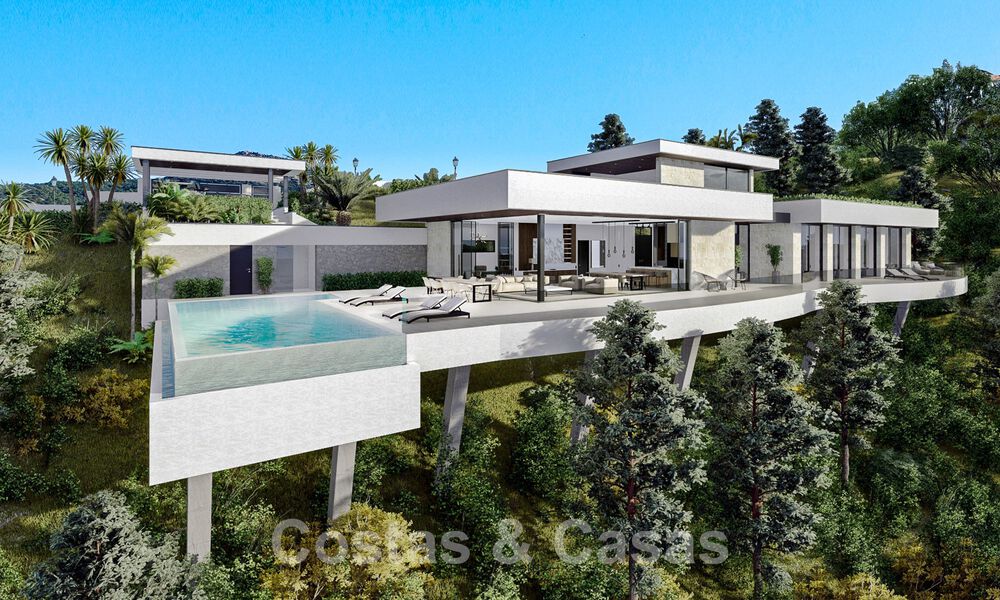 Villa de luxe d'avant-garde au design ultra moderne à vendre avec vue imprenable sur la mer et les montagnes à Benahavis - Marbella 52067