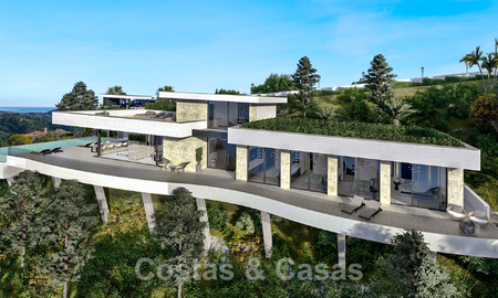 Villa de luxe d'avant-garde au design ultra moderne à vendre avec vue imprenable sur la mer et les montagnes à Benahavis - Marbella 52068