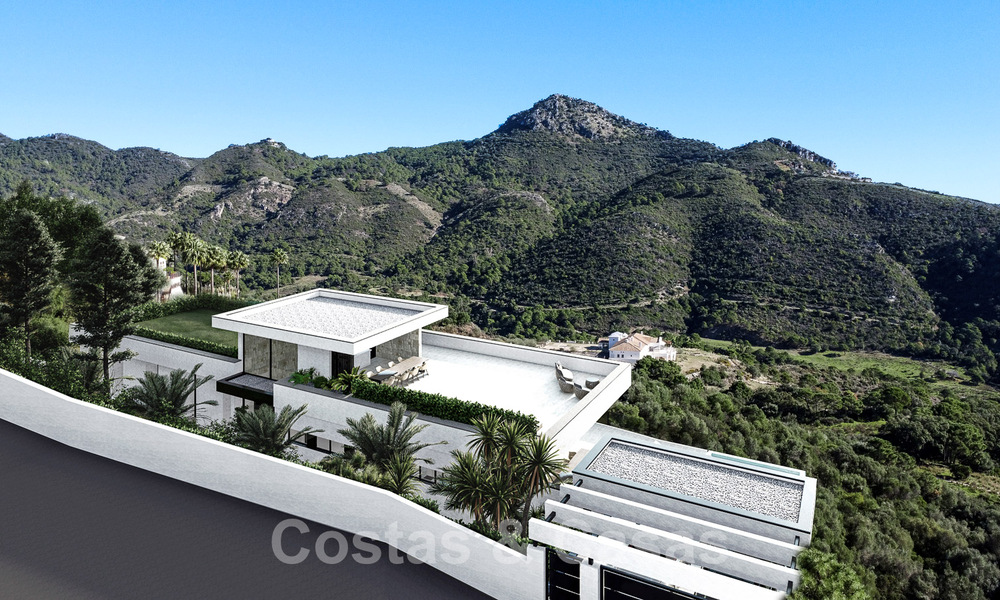 Villa de luxe d'avant-garde au design ultra moderne à vendre avec vue imprenable sur la mer et les montagnes à Benahavis - Marbella 52070