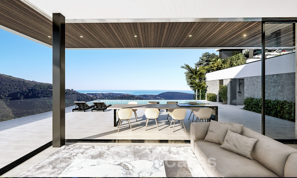 Villa de luxe d'avant-garde au design ultra moderne à vendre avec vue imprenable sur la mer et les montagnes à Benahavis - Marbella 52076