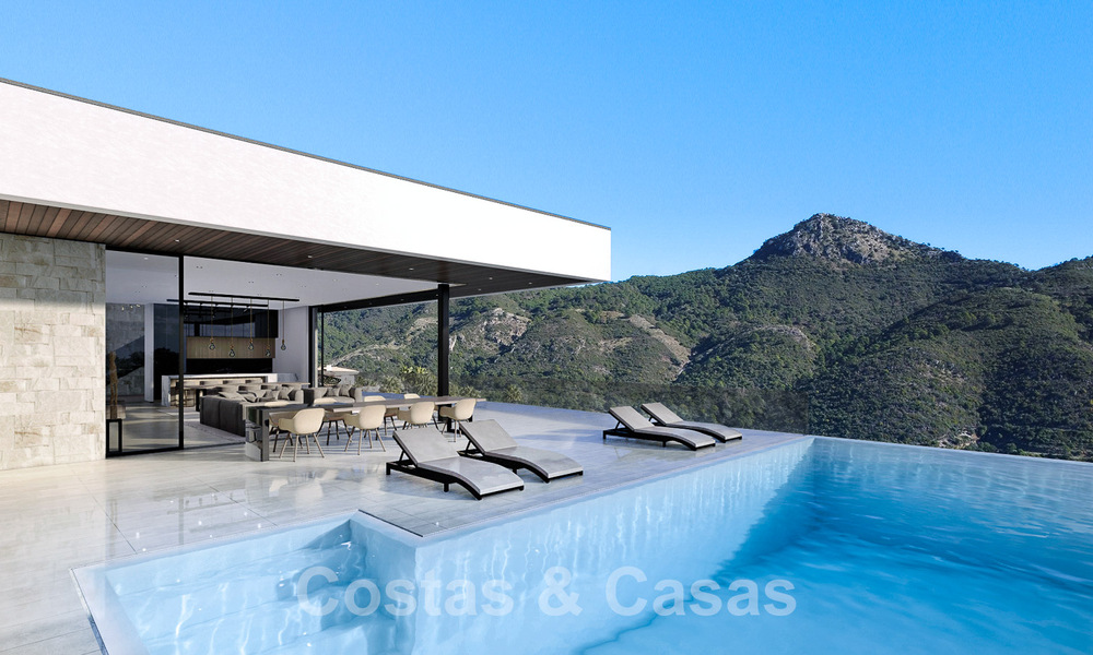 Villa de luxe d'avant-garde au design ultra moderne à vendre avec vue imprenable sur la mer et les montagnes à Benahavis - Marbella 52077