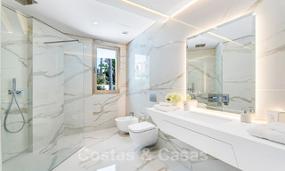 Villa de luxe neuve avec design architectural à vendre, en première ligne de plage à Los Monteros, Marbella 52290 