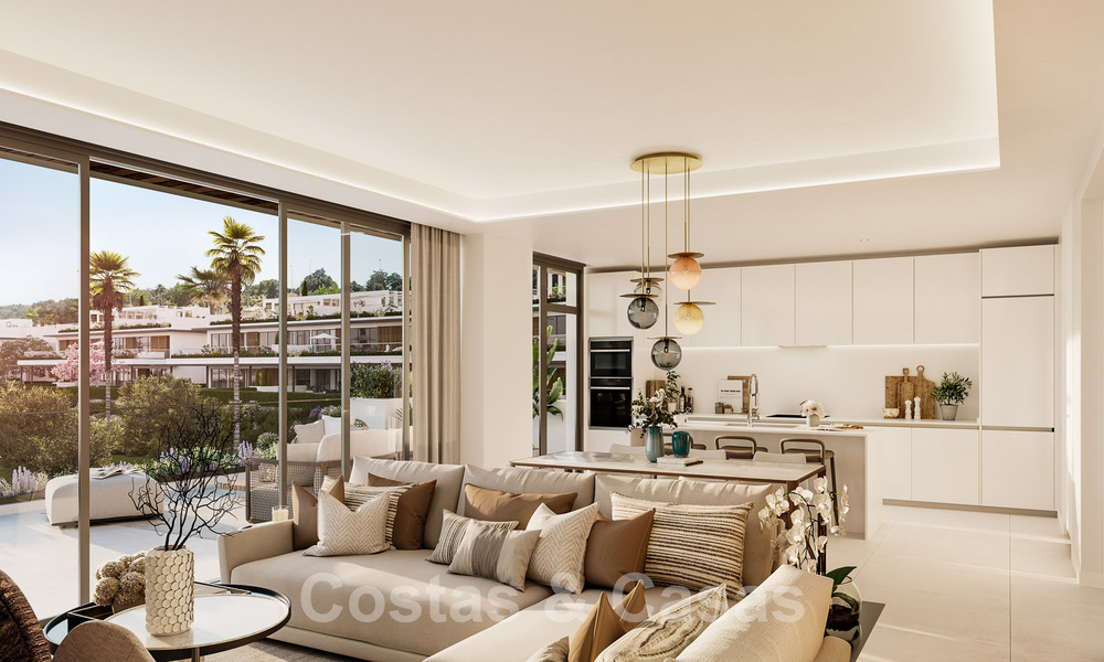 Nouveau projet d'appartements de prestige à vendre avec piscine privée à côté du terrain de golf à East Marbella 52424
