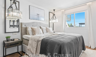 Penthouse contemporain rénové à vendre avec vue sur la montagne et la mer à Nueva Andalucia, Marbella 53577 