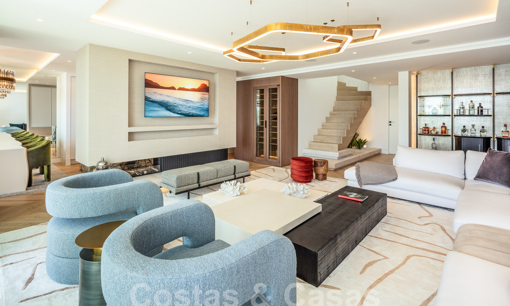 Penthouse supérieur de front de mer à vendre avec vue frontale sur la mer à Puente Romano sur le Golden Mile de Marbella 52929