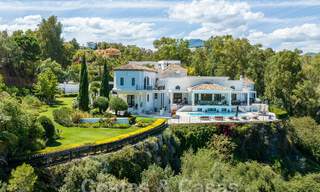 Magnifique villa méditerranéenne de luxe à vendre avec vue panoramique sur la mer à La Quinta, Benahavis - Marbella 53136 