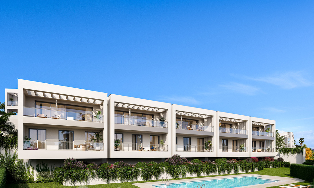 Maisons de ville neuves et économes en énergie à vendre, à deux pas de la plage à Elviria, à l'est du centre de Marbella 53157
