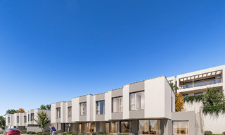 Maisons de ville neuves et économes en énergie à vendre, à deux pas de la plage à Elviria, à l'est du centre de Marbella 53158 