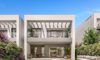 Maisons de ville neuves et économes en énergie à vendre, à deux pas de la plage à Elviria, à l'est du centre de Marbella 53159 