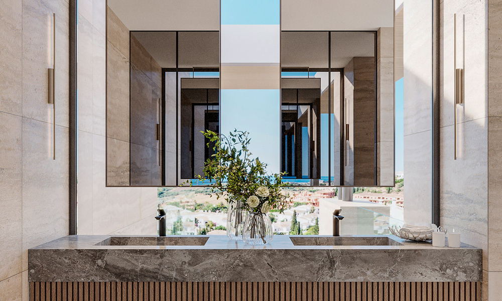 Nouvelle villa design ultra-luxueuse à vendre dans une urbanisation privilégiée à deux pas des terrains de golf à Marbella - Benahavis 54643