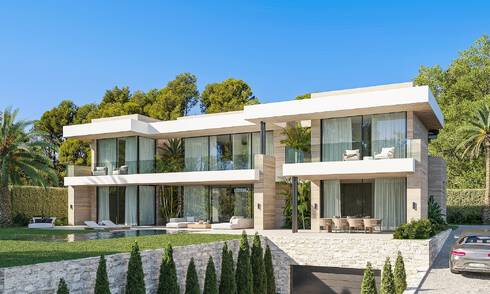Nouvelle villa design ultra-luxueuse à vendre dans une urbanisation privilégiée à deux pas des terrains de golf à Marbella - Benahavis 54645