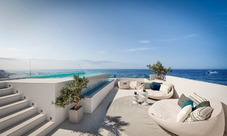 Développement exclusif avec 4 villas de luxe jumelées à vendre, en front de mer, à l'est de Marbella. Enorme remise pour la dernière villa ! 53342 