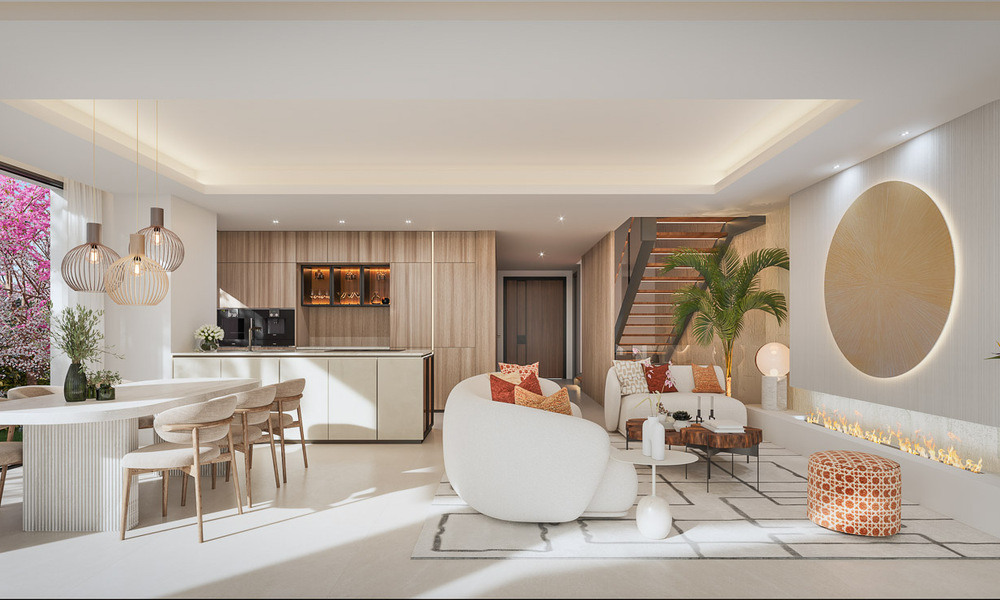 Développement exclusif avec 4 villas de luxe jumelées à vendre, en front de mer, à l'est de Marbella. Enorme remise pour la dernière villa ! 53352