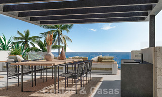 Nouveau projet! Villas de luxe ultra-modernes à vendre avec un design extérieur balinais, sur la plage de première ligne près de San Pedro, Marbella 53409 