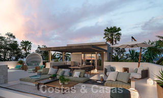 Nouveau projet! Villas de luxe ultra-modernes à vendre avec un design extérieur balinais, sur la plage de première ligne près de San Pedro, Marbella 53410 